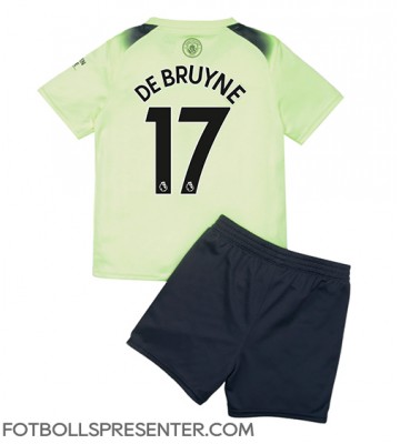 Manchester City Kevin De Bruyne #17 Tredje tröja Barn 2022-23 Kortärmad (+ korta byxor)